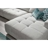 Opulent Fabric Large Modular Sofa with Chaise End Opulent Fabric Large Modular Sofa with Chaise End