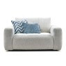 Opulent Fabric Cuddler Chair