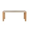 Arlo Natural Oak 190cm Dining Table with Travertine Ceramic Top Arlo Natural Oak 190cm Dining Table with Travertine Ceramic Top