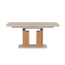 Arlo Natural Oak 160-200cm Extending Dining Table with Travertine Ceramic Top Arlo Natural Oak 160-200cm Extending Dining Table with Travertine Ceramic Top