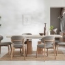 Arlo Natural Oak 160-200cm Extending Dining Table with Travertine Ceramic Top Arlo Natural Oak 160-200cm Extending Dining Table with Travertine Ceramic Top