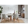 Arlo Natural Oak 160-200cm Extending Dining Table with Travertine Ceramic Top Arlo Natural Oak 160-200cm Extending Dining Table with Travertine Ceramic Top