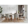 Arlo Natural Oak 160-200cm Extending Dining Table with Travertine Ceramic Top Arlo Natural Oak 160-200cm Extending Dining Table with Travertine Ceramic Top
