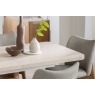 Arlo Natural Oak 160-200cm Extending Dining Table with Travertine Ceramic Top Arlo Natural Oak 160-200cm Extending Dining Table with Travertine Ceramic Top