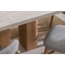 Arlo Natural Oak 160-200cm Extending Dining Table with Travertine Ceramic Top Arlo Natural Oak 160-200cm Extending Dining Table with Travertine Ceramic Top