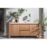 Arlo Natural Oak Wide Sideboard with Travertine Ceramic Top Arlo Natural Oak Wide Sideboard with Travertine Ceramic Top