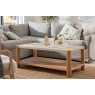 Arlo Natural Oak Coffee Table with Travertine Ceramic Top Arlo Natural Oak Coffee Table with Travertine Ceramic Top