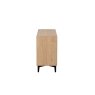 Jaxon Wide Sideboard with HPL Oak Finish & Black Metal Frame Jaxon Wide Sideboard with HPL Oak Finish & Black Metal Frame