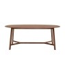 Gallery Direct Madrid Oval Dining Table in Walnut Gallery Direct Madrid Oval Dining Table in Walnut