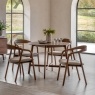 Gallery Direct Madrid Round Dining Table in Walnut Gallery Direct Madrid Round Dining Table in Walnut