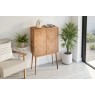 Gallery Direct Milano Oak 2 Door Cocktail Cabinet Gallery Direct Milano Oak 2 Door Cocktail Cabinet