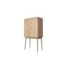 Gallery Direct Milano Oak 2 Door Cocktail Cabinet Gallery Direct Milano Oak 2 Door Cocktail Cabinet