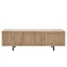 Gallery Direct Panelled Smoked Oak Media TV Unit Gallery Direct Panelled Smoked Oak Media TV Unit