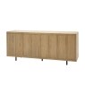 Gallery Direct Panelled Smoked Oak Large Sideboard Gallery Direct Panelled Smoked Oak Large Sideboard