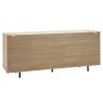 Gallery Direct Panelled Smoked Oak Large Sideboard Gallery Direct Panelled Smoked Oak Large Sideboard