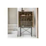 Gallery Direct Panelled Smoked Oak Cocktail Cabinet Gallery Direct Panelled Smoked Oak Cocktail Cabinet