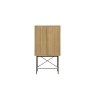 Gallery Direct Panelled Smoked Oak Cocktail Cabinet Gallery Direct Panelled Smoked Oak Cocktail Cabinet