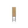 Gallery Direct Panelled Smoked Oak Cocktail Cabinet Gallery Direct Panelled Smoked Oak Cocktail Cabinet