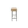 Gallery Direct Panelled Smoked Oak Console Table Gallery Direct Panelled Smoked Oak Console Table