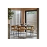Gallery Direct Panelled Smoked Oak Dining Table Gallery Direct Panelled Smoked Oak Dining Table