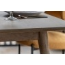 Gallery Direct Panelled Smoked Oak Dining Table Gallery Direct Panelled Smoked Oak Dining Table
