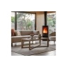 Gallery Direct Panelled Smoked Oak Coffee Table Gallery Direct Panelled Smoked Oak Coffee Table