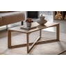 Gallery Direct Panelled Smoked Oak Coffee Table Gallery Direct Panelled Smoked Oak Coffee Table
