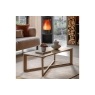Gallery Direct Panelled Smoked Oak Coffee Table Gallery Direct Panelled Smoked Oak Coffee Table