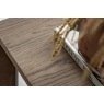 Gallery Direct Panelled Smoked Oak Side Table Gallery Direct Panelled Smoked Oak Side Table
