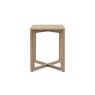 Gallery Direct Panelled Smoked Oak Side Table Gallery Direct Panelled Smoked Oak Side Table