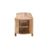 Gallery Direct Voss Mango Wood Slatted Media TV Unit Gallery Direct Voss Mango Wood Slatted Media TV Unit