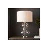Gallery Direct Kelda Shaped Table Lamp Satin Brass Vintage White Gallery Direct Kelda Shaped Table Lamp Satin Brass Vintage White
