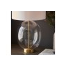 Gallery Direct Kelda Oval Table Lamp Satin Brass Vintage White Gallery Direct Kelda Oval Table Lamp Satin Brass Vintage White