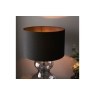 Gallery Direct Kelda Shaped Table Lamp Clear Glass Black Gallery Direct Kelda Shaped Table Lamp Clear Glass Black