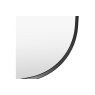 Gallery Direct Holworth Shaped Leaner Black 700x1700mm Gallery Direct Holworth Shaped Leaner Black 700x1700mm
