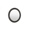 Gallery Direct Pimlico Round Mirror Black Wash 900mm Gallery Direct Pimlico Round Mirror Black Wash 900mm