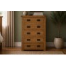 Salisbury Waxed Premium Oak 5 Drawer Chest Of Drawers Salisbury Waxed Premium Oak 5 Drawer Chest Of Drawers