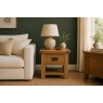 Salisbury Waxed Premium Oak Lamp Table With Drawer