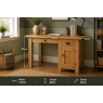 Salisbury Waxed Premium Oak Single Desk Salisbury Waxed Premium Oak Single Desk