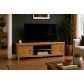 Salisbury Waxed Premium Oak Large Low Line Media Stand