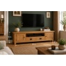 Salisbury Waxed Premium Oak Extra Large Low Line Media Tv Stand Salisbury Waxed Premium Oak Extra Large Low Line Media Tv Stand
