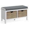 Hampstead Painted White Storage Bench Hampstead Painted White Storage Bench