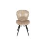Amory PU Leather Dining Chair in Beige (Pair)