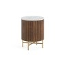 Harvard Reeded Mango Wood Storage Cupboard with Marble Top Harvard Reeded Mango Wood Storage Cupboard with Marble Top
