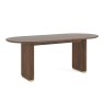 Harvard Reeded Mango Wood Oval Dining Table Harvard Reeded Mango Wood Oval Dining Table