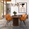 Harvard Reeded Mango Wood Oval Dining Table Harvard Reeded Mango Wood Oval Dining Table