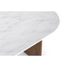 Harvard Reeded Mango Wood Small Sideboard with Marble Top Harvard Reeded Mango Wood Small Sideboard with Marble Top