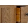 Burford Country Oak Narrow Bedside Table Burford Country Oak Narrow Bedside Table