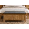 Burford Country Oak Storage Bench Blanket Box