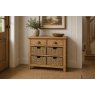 Burford Country Oak Console Table with Basket Burford Country Oak Console Table with Basket